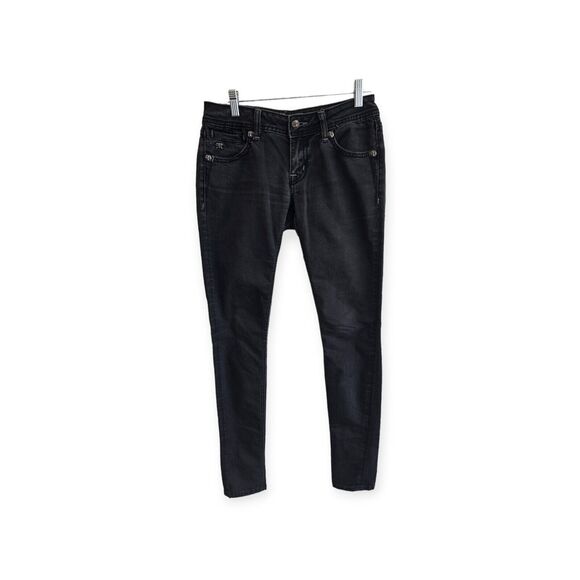 Miss Me JY5082G23 Jeggings Embroidery Flap Pocket Stretch Jeans Womens Size 27 - Picture 1 of 8